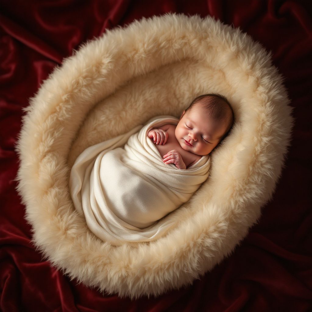 Baby photo with chique style