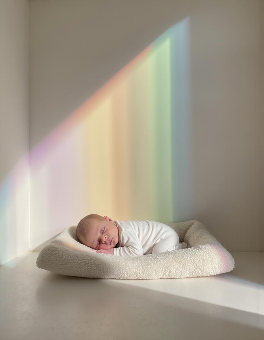 Baby photo in natural sunlight style